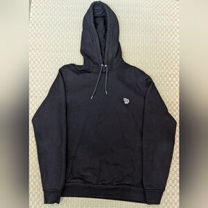 Paul Smith PS Rainbow Zebra Logo Hoodie Black Men's Size Large Made in Bulgaria